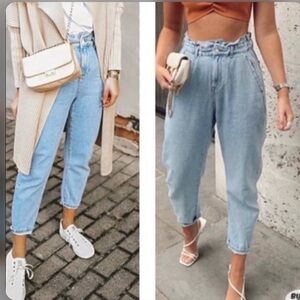 Zara Denim Paperbag Jeans